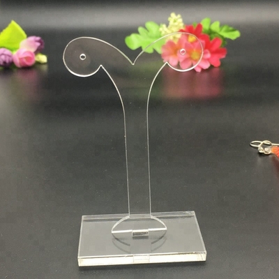 Scaffale da tavolino dell'orecchino dell'esposizione acrilica dei gioielli di forma dell'albero