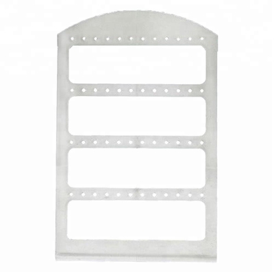 Supporto acrilico dei gioielli dei gioielli dell'orecchino di esposizione lucentezza acrilica di plastica dello scaffale di alta