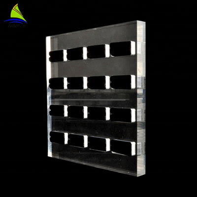 supporto acrilico dell'anello del nero dello scaffale di esposizione dei gioielli dell'esposizione dei gioielli dell'acrilico di 3mm singolo