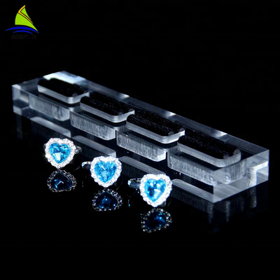 Esposizione acrilica da tavolino della collana dell'anello dell'orecchino del vassoio dello scaffale di esposizione dei gioielli