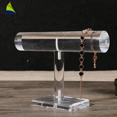 Supporto acrilico semplice del supporto della collana dei gioielli T Antivari dei gioielli di iso degli elettrodomestici acrilici del supporto