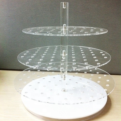 Lucidatura acrilica del cristallo del supporto 3mm dei gioielli del controsoffitto amichevole eco-