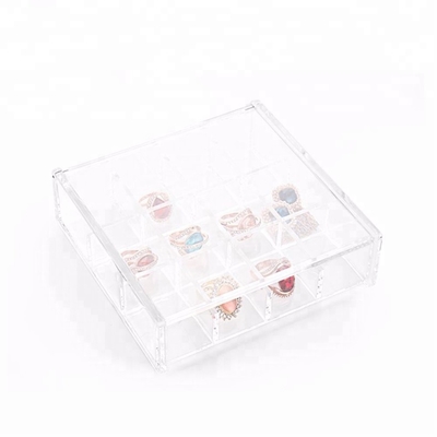 Stoccaggio cosmetico acrilico di trucco dell'organizzatore da tavolino acrilico del portautensile