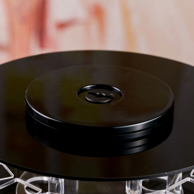 360 gradi che girano l'organizzatore cosmetico di trucco del plexiglass acrilico