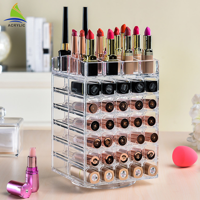 Il rossetto di filatura girante del supporto acrilico del rossetto si eleva spessore di 3mm