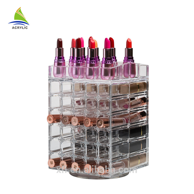 Durezza acrilica della scatola di presentazione del rossetto di trucco del rossetto di modo alta per stoccaggio