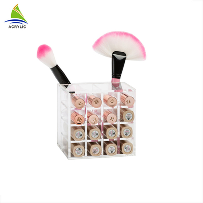 Supporto acrilico del rossetto dell'organizzatore cosmetico