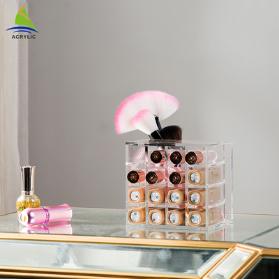 Supporto acrilico del rossetto dell'organizzatore cosmetico