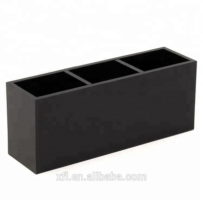 Supporto del supporto organizzato spazzola acrilica cosmetica acrilica multifunzionale di trucco del nero dell'esposizione