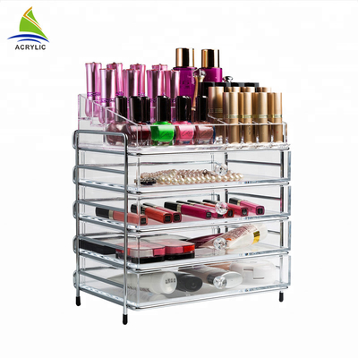 Piccolo trucco di plastica /make cosmetico acrilico multifunzionale regolabile sull'organizzatore