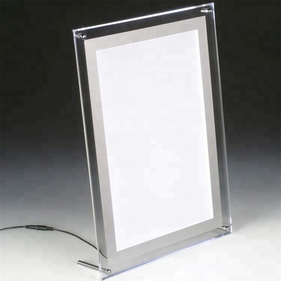 La parete acrilica di dimensione su ordinazione della fabbrica ha condotto il supporto del menu principale /Acrylic del supporto del segno