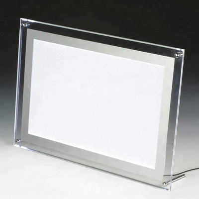La parete acrilica di dimensione su ordinazione della fabbrica ha condotto il supporto del menu principale /Acrylic del supporto del segno