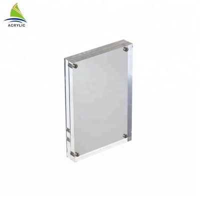 Struttura acrilica fissata al muro magnetica acrilica su ordinazione della foto della cornice