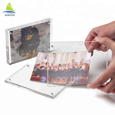 Forma acrilica del quadrato di planarità del supporto della parete delle strutture della foto della radura del magnete di modo