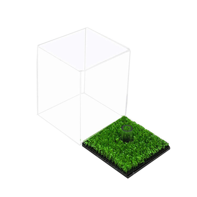 Piccola planarità acrilica quadrata moderna di durezza della scatola di presentazione della palla da golf alta