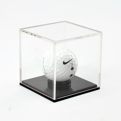 Contenitore per esposizione acrilico elegante acrilico su misura della palla da golf della scatola di presentazione piccolo