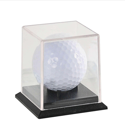 Contenitore per esposizione acrilico elegante acrilico su misura della palla da golf della scatola di presentazione piccolo