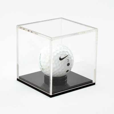 Contenitore per esposizione acrilico elegante acrilico su misura della palla da golf della scatola di presentazione piccolo