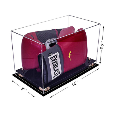 Scatola di presentazione acrilica di lusso amichevole eco- del guantone da pugile pollici di W11 X di D8 x di H8.5