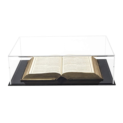 Chiaro grande caso acrilico di lusso di stoccaggio dell'esposizione di libro