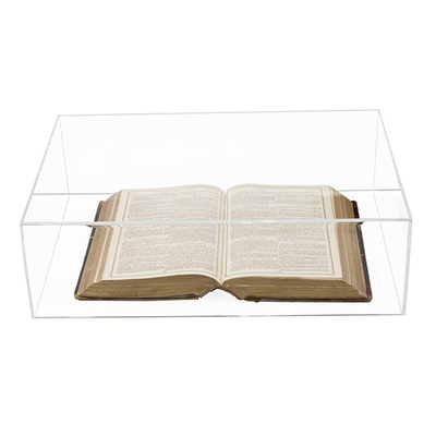 Chiaro grande caso acrilico di lusso di stoccaggio dell'esposizione di libro