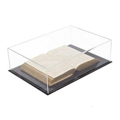Chiaro grande caso acrilico di lusso di stoccaggio dell'esposizione di libro
