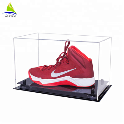 Contenitore di scarpa acrilico di presentazione della scatola del plexiglass acrilico trasparente della radura con il coperchio