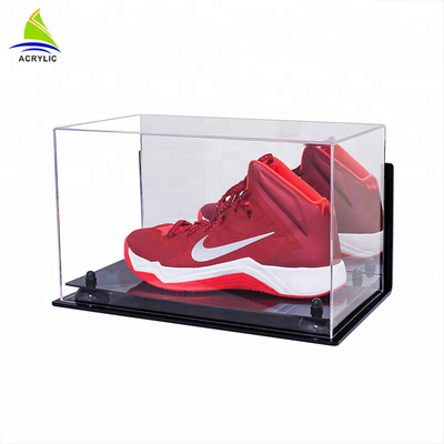 Contenitore di scarpa acrilico di presentazione della scatola del plexiglass acrilico trasparente della radura con il coperchio