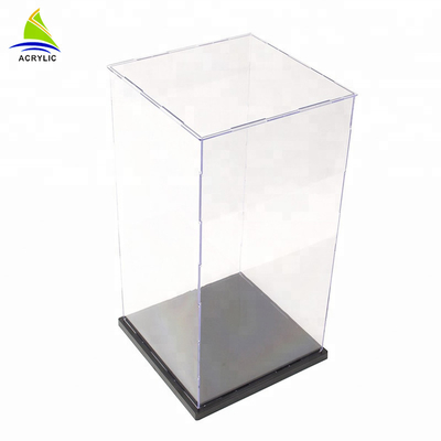 Contenitore su misura decorativo di alto di lucentezza del quadrato di presentazione ripiano di lusso acrilico della scatola chiaro