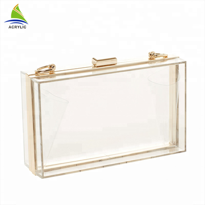 Chiara certificazione acrilica su ordinazione d'avanguardia professionale del CE della borsa di frizione 18×4.5×11 cm