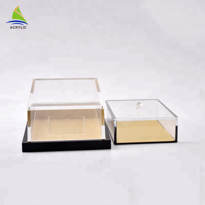 Scatola acrilica quadrata su ordinazione d'imballaggio del ginseng della scatola di alto stoccaggio del plexiglass