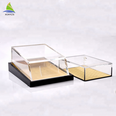 Scatola acrilica quadrata su ordinazione d'imballaggio del ginseng della scatola di alto stoccaggio del plexiglass