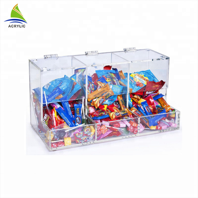 Scatola acrilica su ordinazione di Candy dell'esposizione acrilica promozionale di Candy rispettosa dell'ambiente