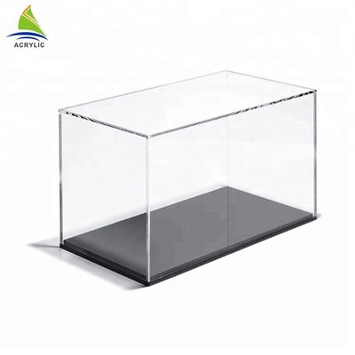 Chiaro cubo acrilico chiudibile a chiave fatto inscatolare esposizione per il disco hockey/di baseball