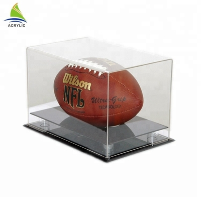 Chiaro cubo acrilico chiudibile a chiave fatto inscatolare esposizione per il disco hockey/di baseball