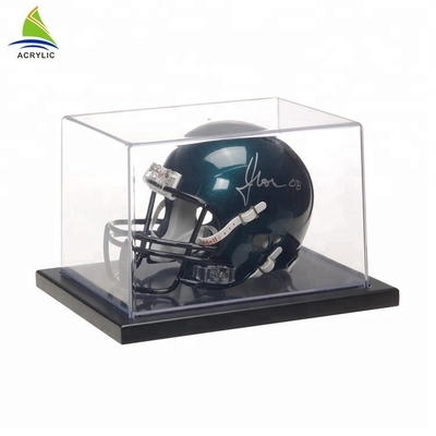 Chiaro cubo acrilico chiudibile a chiave fatto inscatolare esposizione per il disco hockey/di baseball
