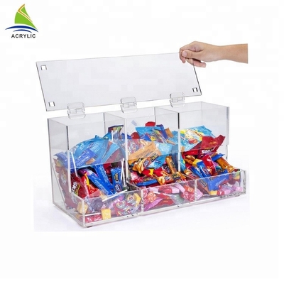 Mini recipienti acrilici di Candy di Candy dei contenitori di forma acrilica trasparente della Camera