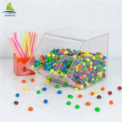 Mini recipienti acrilici di Candy di Candy dei contenitori di forma acrilica trasparente della Camera