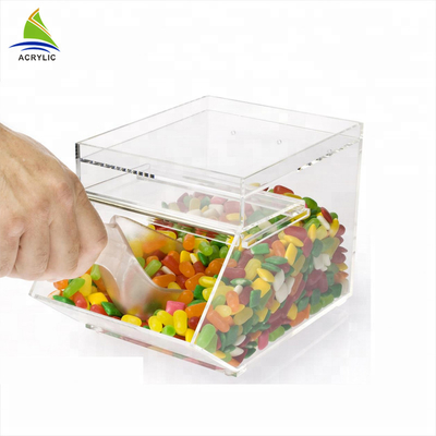 Mini recipienti acrilici di Candy di Candy dei contenitori di forma acrilica trasparente della Camera