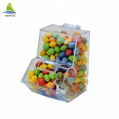 Mini recipienti acrilici di Candy di Candy dei contenitori di forma acrilica trasparente della Camera