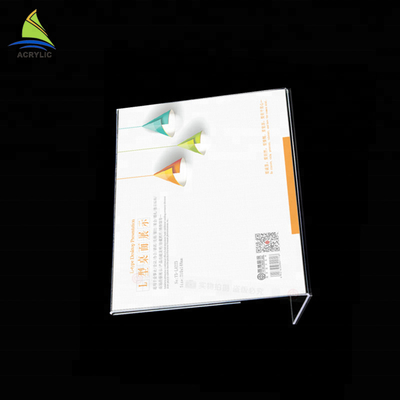 Bordo acrilico del segno del segno dell'esposizione del supporto della Tabella della tenda del supporto su ordinazione acrilico minimalista del menu