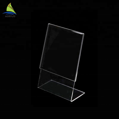 Bordo acrilico del segno del segno dell'esposizione del supporto della Tabella della tenda del supporto su ordinazione acrilico minimalista del menu