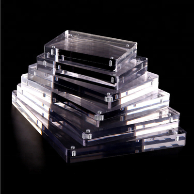 Chiari 2 su ordinazione commerciali hanno parteggiato cornice acrilica delle cornici 2x3 3x4