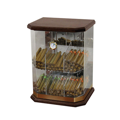 armadietto di esposizione acrilico del sigaro del Humidor del contenitore per esposizione del controsoffitto dell'acrilico di 6mm