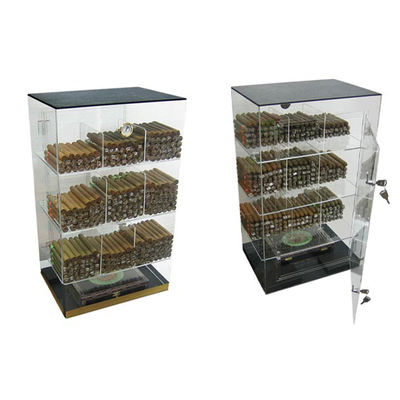 armadietto di esposizione acrilico del sigaro del Humidor del contenitore per esposizione del controsoffitto dell'acrilico di 6mm