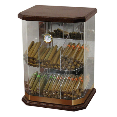 armadietto di esposizione acrilico del sigaro del Humidor del contenitore per esposizione del controsoffitto dell'acrilico di 6mm
