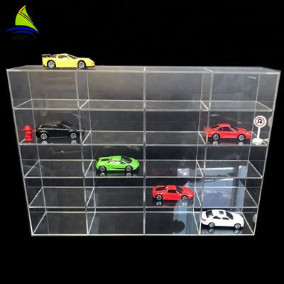 Supporto acrilico della parete della vetrina dei giocattoli dell'esposizione della parete del contenitore per esposizione dell'automobile acrilica commerciale del giocattolo