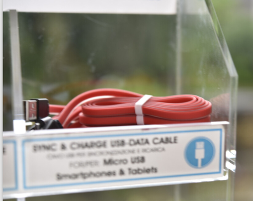 Spessore accessorio dell'esposizione 3mm dell'alto di lucentezza del negozio telefono cellulare acrilico acrilico dell'esposizione