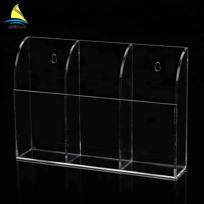 Supporto acrilico fissato al muro del contenitore di plexiglass dello scaffale di stoccaggio del telefono cellulare dell'esposizione del negozio
