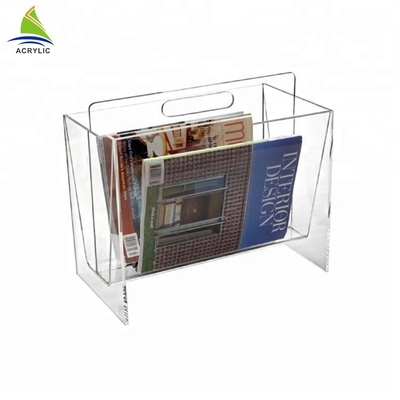 Amichevole eco- acrilico su misura dello scaffale di giornale della rivista del supporto acrilico della cartolina